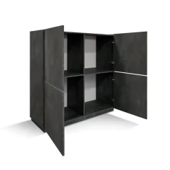 Credenza alta 136x140h cm 4 ante ossido Blitz
