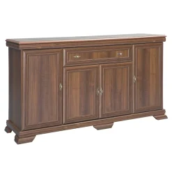 Credenza alta 168x195h cm con vetrina arte povera quercia Kelly