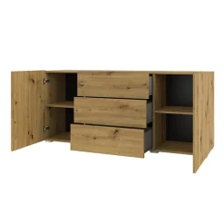Credenza sospesa 140x63h cm moderna rovere Fusion