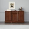 Credenza 153x90h cm 3 ante 1 cassetto arte povera noce Toscana