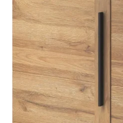 Credenza 180x86h cm 2 ante 3 cassetti moderna rovere nero Maiorca