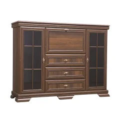 Credenza 158x117h cm  2 ante con vetrina 3 cassetti arte povera quercia Kelly