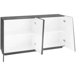 Credenza 159x86h cm 4 ante moderna ossido Candia Gihome®