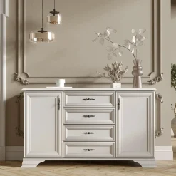 Credenza 155x90h cm arte povera bianco Angela
