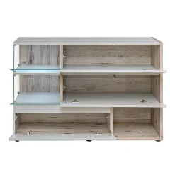 Credenza 120x77h cm moderna quercia grigio opaco Oviedo Gihome®