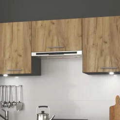 Cucina 240cm moderna componibile lineare quercia antracite Urban