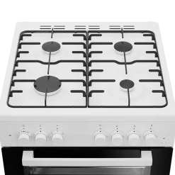 Cucina combinata 4 fuochi con forno elettrico 60x85cm bianco Beko