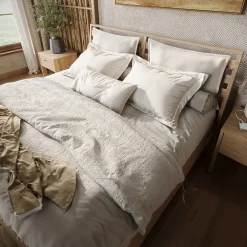Cuscino decorativo per letto matrimoniale contenitore 180x200cm rovere Noor