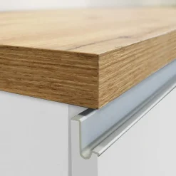 Dispensa cucina bassa 30x85h cm scorrevole bianco rovere Gourmet