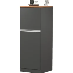Dispensa cucina 60x165h cm 4 ripiani antracite rovere Gourmet