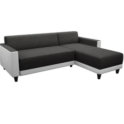 Divano angolare reversibile 3 posti 197cm bianco antracite Sullivan
