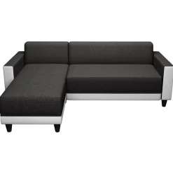 Divano angolare reversibile 3 posti 197cm bianco antracite Sullivan