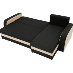 Divano letto 3 posti moderno 238cm nero écru Flow