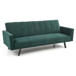 Divano letto 3 posti 192x82 cm velluto verde scuro Nespolo