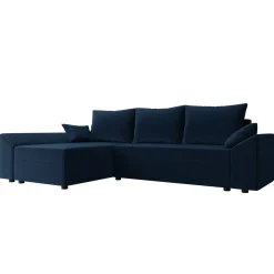 Divano letto 3 posti 240x145cm matrimoniale angolare blu Appia