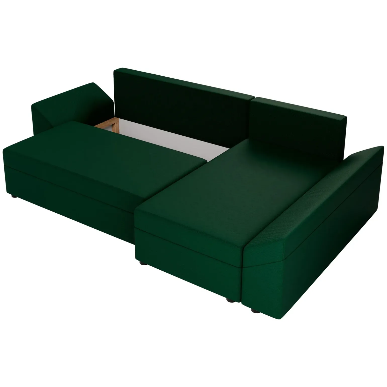 Divano letto 3 posti 240x145cm matrimoniale angolare verde Appia