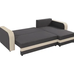 Divano letto angolare 3 posti 237x139cm reversibile grigio beige Ponza