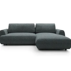 Divano letto angolare destra 3 posti 270x167cm tessuto antracite Cloudify