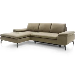 Divano letto angolare sinistra 3 posti 265x170cm tessuto beige Chillax