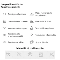 Divano letto angolare sinistra 3 posti 265x170cm tessuto beige Chillax