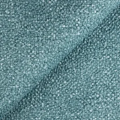 Divano letto angolare sinistra 3 posti 260x180cm tessuto bouclè azzurro Repose