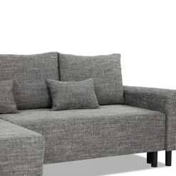 Divano letto matrimoniale 3 posti 205cm grigio chiaro e scuro Connie