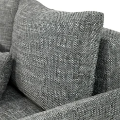 Divano letto matrimoniale 3 posti 205cm grigio chiaro e scuro Connie