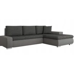 Divano letto matrimoniale 3 posti 265cm grigio chiaro e scuro Bette