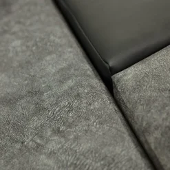 Divano letto matrimoniale angolare 3 posti 274cm grigio nero Apollina