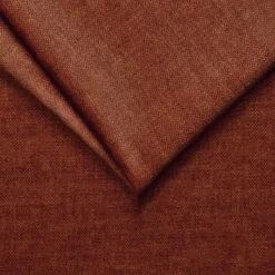 Divano letto regolabile angolare sinistro 5 posti 353x214cm tessuto arancio corallo Calmora