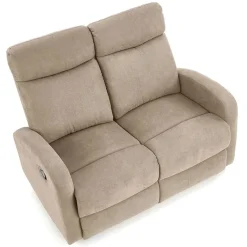Divano moderno 2 posti reclinabile 128cm tessuto beige Denar 2