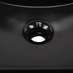 Lavabo bagno da incasso 81x46cm ceramica nera Maverick