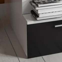 Letto a castello per bambini 254x120cm bianco nero Enrico Gihome®