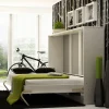 Letto a scomparsa orizzontale 90x200 cm singolo bianco Chimera