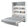 Letto a scomparsa verticale 140x200 cm alla francese bianco Camelio