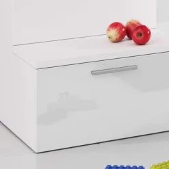 Letto a soppalco con armadio 254x120cm bianco Simone Gihome®