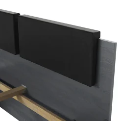 Letto alla francese 140x200cm con cassettone e vani laterali ossido Cortina Gihome®