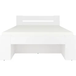 Letto alla francese 140x200cm contenitore bianco Aurora