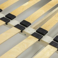 Letto contenitore matrimoniale 160x200 imbottito velluto tortora Poffi