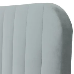 Letto contenitore matrimoniale oversize 180x200 imbottito velluto grigio Poffi