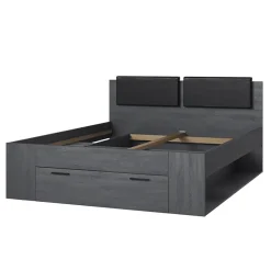 Letto matrimoniale con cassettone 160x200cm ossido Cortina Gihome®