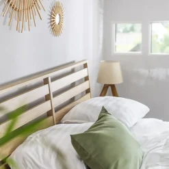 Letto matrimoniale oversize contenitore 180x200cm rovere Noor