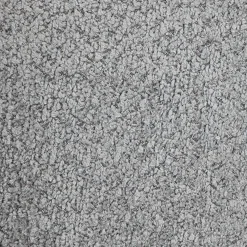 Letto matrimoniale 160x200cm con rete contenitore imbottito tessuto bouclé grigio Aluna