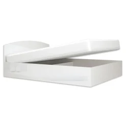Letto matrimoniale 160x200cm standard bianco lucido Roma-Sorrento