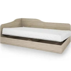 Letto singolo 82x190cm contenitore rovere Alex Gihome®