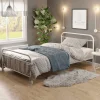 Letto singolo 90x200cm moderno bianco Stella