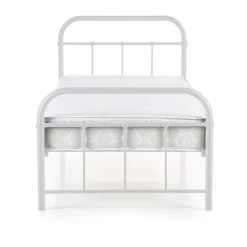 Letto singolo 90x200cm moderno bianco Stella