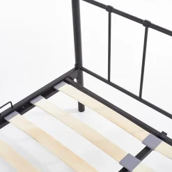 Letto una piazza e mezza moderno 120x200cm nero Stella