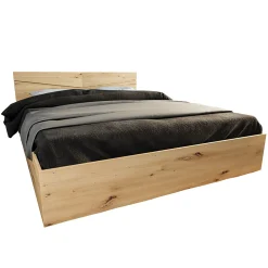 Letto 140x200cm alla francese contenitore rovere rustico Camilla Gihome®