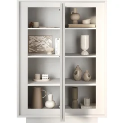Madia alta 106x171h cm 2 ante bianco opaco Deluxe